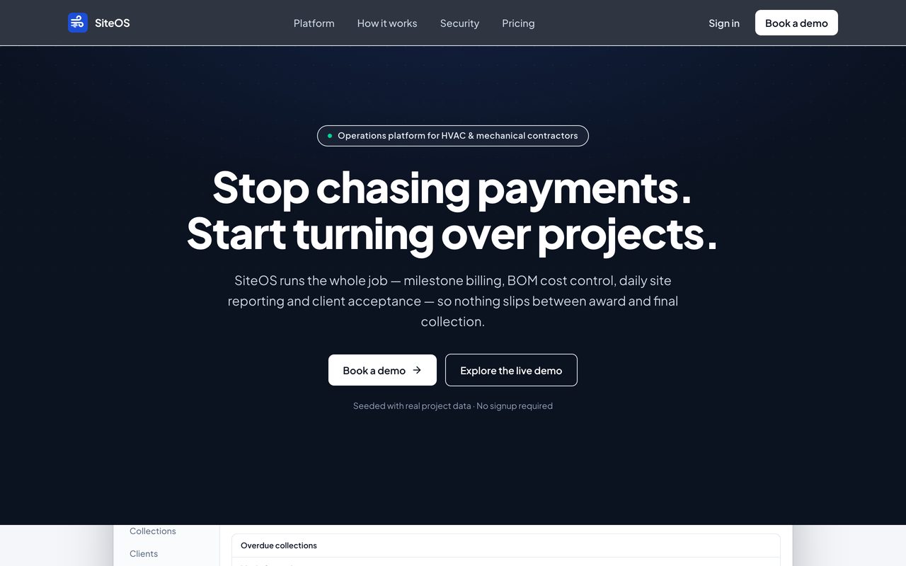 SiteOS — built live with BOSSLABS AI