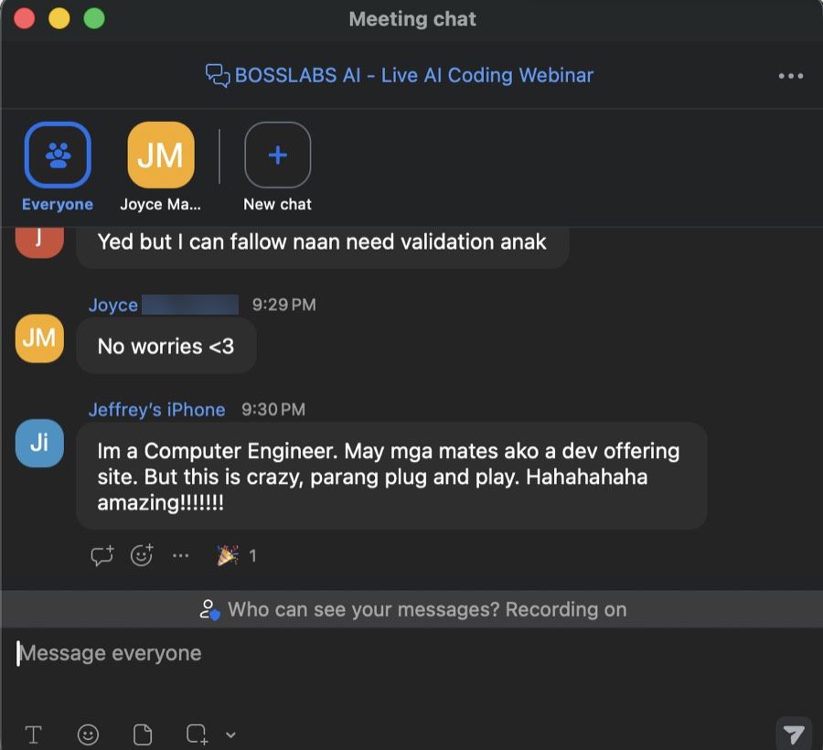 BOSSLABS AI community result 9