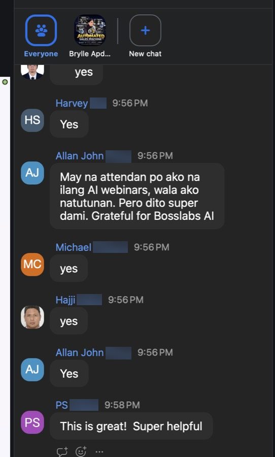 BOSSLABS AI community result 17